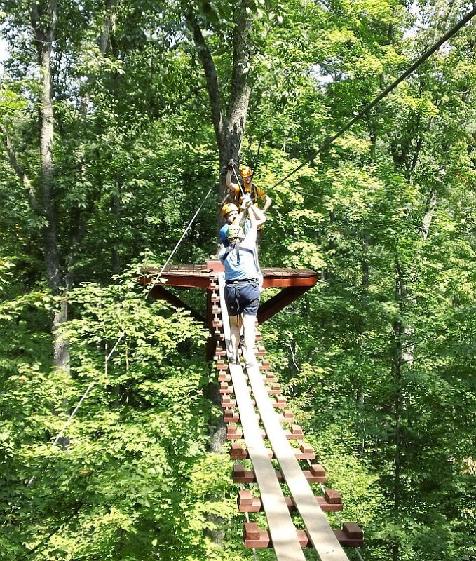 Kathy_walking_rope_bridge