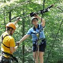 Kathy_hooked_to_a_zipline